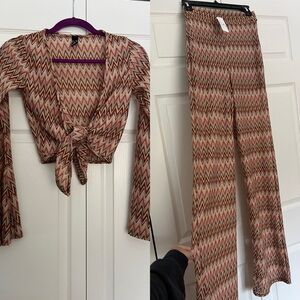 Flowy Beachy Crochet Pants set